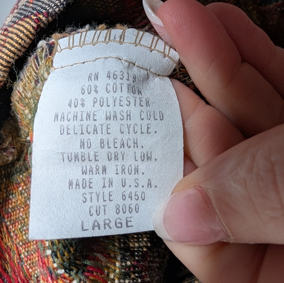 Vintage Catch A Covered Southwestern Tapestry Vest Made in USA Size L - Picture 4 of 5